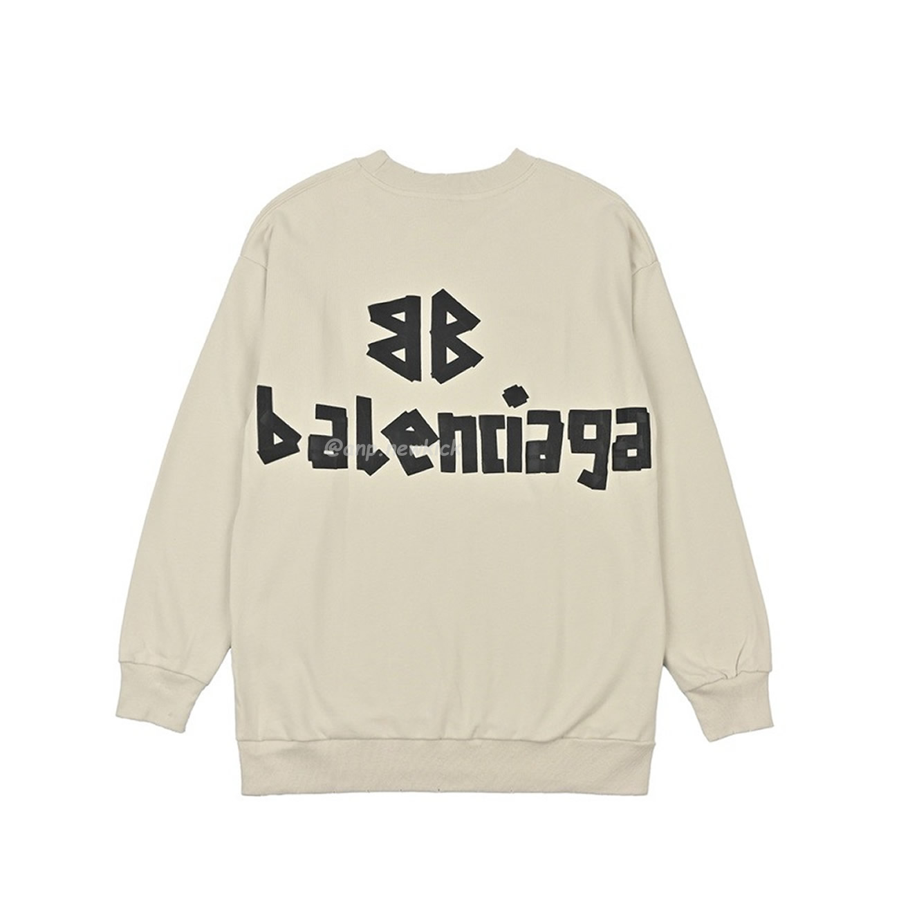 Balenciaga Floral Paper Tape Round Neck Hoodie Xs L (8) - www.newkick.org